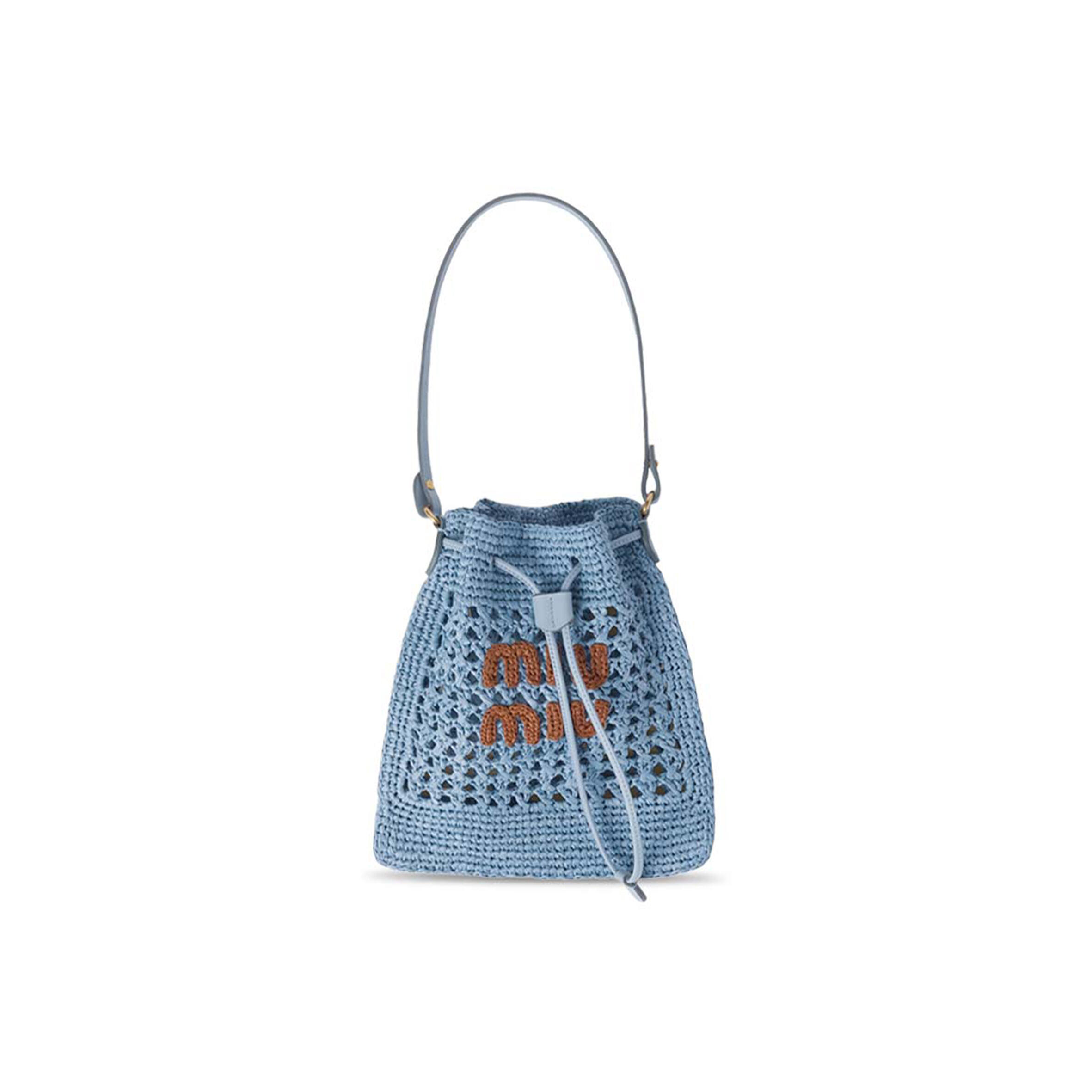 MIU MIU WOVEN FABRIC MINI BAG 5ND016 (23*20cm)